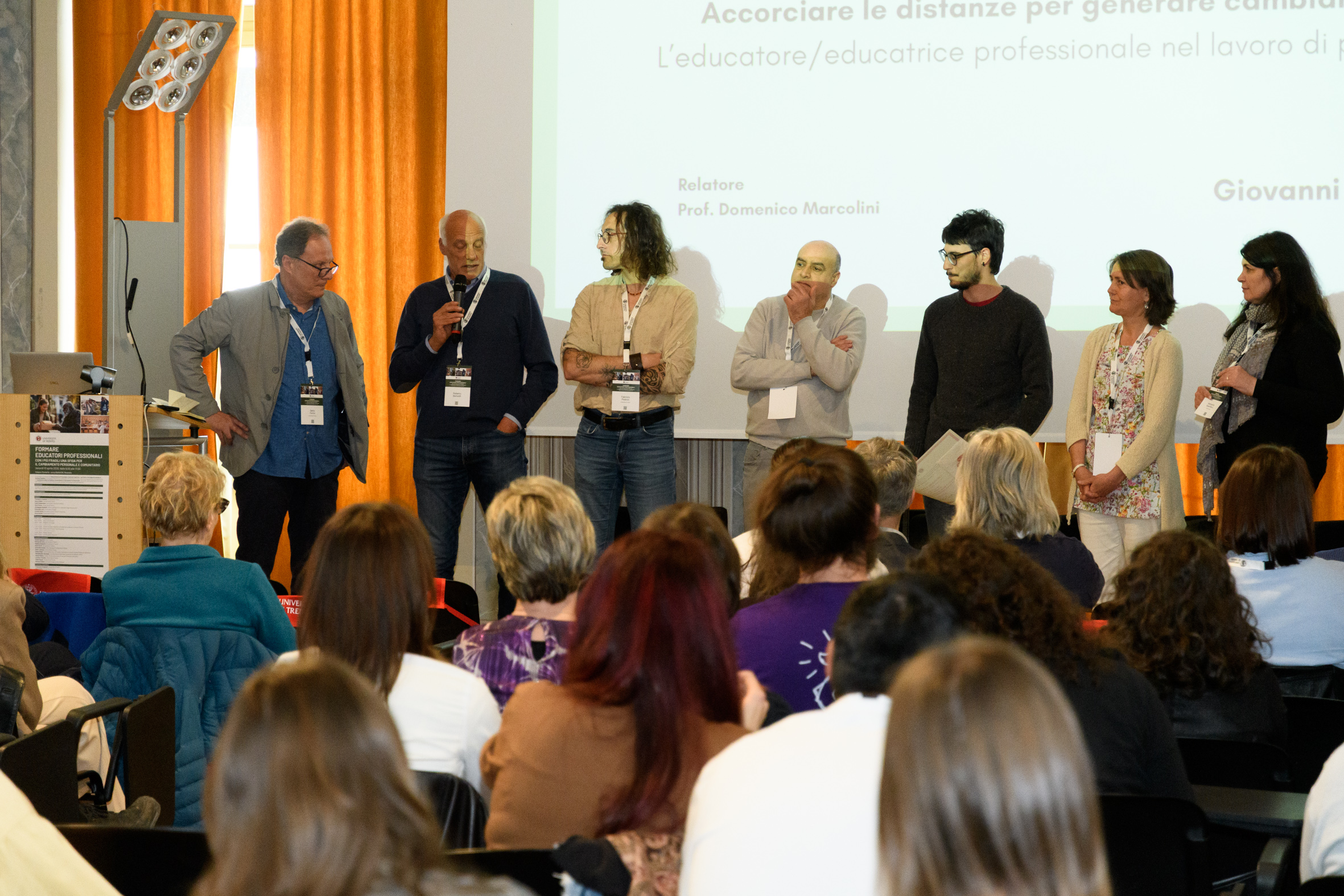 alcuni membri del comitato scientifico di "proxima" al convegno (ph. Matteo Festi ©UniTrento    )