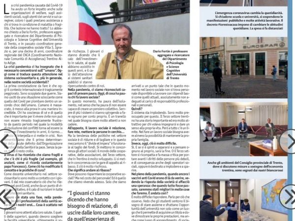 Articolo su Vita Trentina: Intervista a Dario Fortin