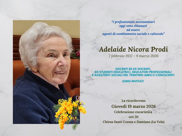 Ultimo saluto alla professoressa Adelaide Nicora Prodi