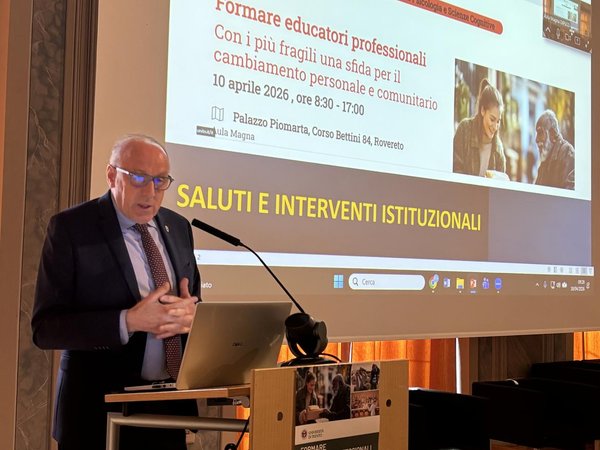 Educatori professionali, Tonina al convegno di Rovereto