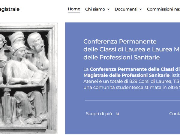 Nuovo sito web per la Conferenza Permanente Lauree Professioni Sanitarie
